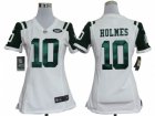 Nike Women New York Jets #10 Santonio Holmes White Jerseys