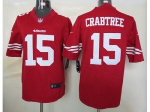 Nike NFL San Francisco 49ers #15 Michael Crabtree Red jerseys(Limited)