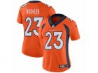 Women Nike Denver Broncos #23 Devontae Booker Vapor Untouchable Limited Orange Team Color NFL Jersey