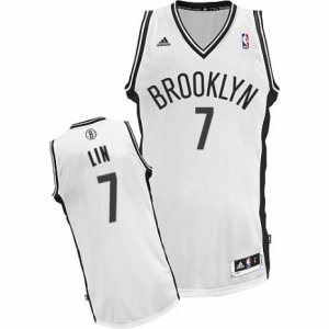 Womens Adidas Brooklyn Nets #7 Jeremy Lin Swingman White Home NBA Jersey