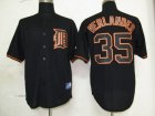 MLB Detroit Tigers #35 Verlander Black Fashion