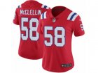 Women Nike New England Patriots #58 Shea McClellin Vapor Untouchable Limited Red Alternate NFL Jersey