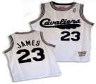 Cleveland Cavaliers #23 LeBron James Throwback white