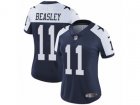 Women Nike Dallas Cowboys #11 Cole Beasley Vapor Untouchable Limited Navy Blue Throwback Alternate NFL Jersey