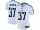 Women Nike Tennessee Titans #37 Johnathan Cyprien Vapor Untouchable Limited White NFL Jersey