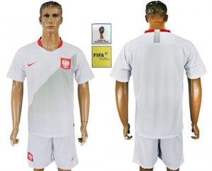 Poland Home 2018 FIFA World Cup Mens Customized Jersey