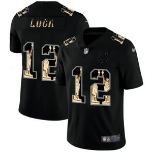 Nike Colts #12 Andrew Luck Black Statue Of Liberty Limited Jersey