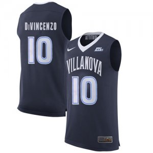 Villanova #10 Wildcats Donte DiVincenzo Navy College Basketball Elite Jersey