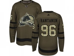 Adidas Colorado Avalanche #96 Mikko Rantanen Green Salute to Service Stitched NHL Jersey
