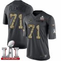 Youth Nike New England Patriots #71 Cameron Fleming Limited Black 2016 Salute to Service Super Bowl LI 51 NFL Jersey