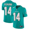 Nike Dolphins #14 Ryan Fitzpatrick Aqua Vapor Untouchable Limited Jersey