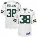 Green Bay Packers #38 Tramon Williams 2011 Super Bowl XLV White