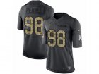 Mens Nike New York Jets #98 Mike Pennel Limited Black 2016 Salute to Service NFL Jersey