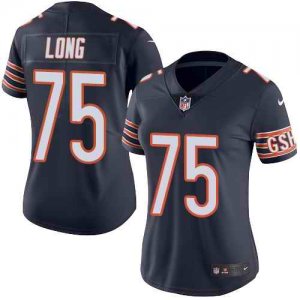 Nike Bears #75 Kyle Long Navy Women Color Rush Limited Jersey