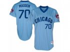 Chicago Cubs #70 Joe Maddon Replica Blue Cooperstown Throwback MLB Jersey