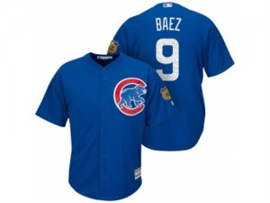 Mens Chicago Cubs #9 Javier Baez 2017 Spring Training Cool Base Stitched MLB Jersey