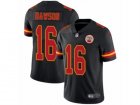 Nike Kansas City Chiefs #16 Len Dawson Limited Black Rush NFL Jersey