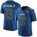 Mens Nike New York Giants #13 Odell Beckham Jr Limited Blue 2017 Pro Bowl NFL Jersey