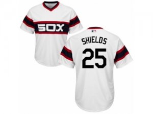 Mens Majestic Chicago White Sox #25 James Shields Replica White 2013 Alternate Home Cool Base MLB Jersey
