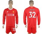 2017-18 Liverpool 32 MATIP Home Long Sleeve Soccer Jersey