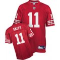 nfl san francisco 49ers #11 smith red