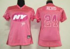 women nfl new york jets #24 revis pink[2011 fem fan]