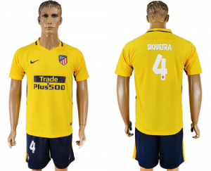 2017-18 Atletico Madrid 4 SIQUEIRA Away Soccer Jersey