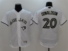 Blue Jays #20 Josh Donaldson White 2017 Memorial Day Flexbase Jersey