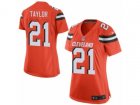 Women Nike Cleveland Browns #21 Jamar Taylor Game Orange Alternate NFL Jersey