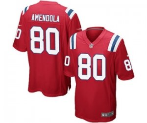 Mens Nike New England Patriots #80 Danny Amendola Game Red Alternate NFL Jersey