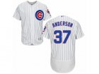Mens Majestic Chicago Cubs #37 Brett Anderson White Home Flexbase Authentic Collection MLB Jersey