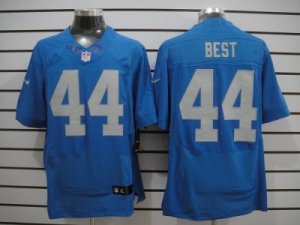 Nike NFL Detroit Lions #44 Jahvid Best Colors Alternate Blue Elite jerseys