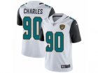 Mens Nike Jacksonville Jaguars #90 Stefan Charles White Vapor Untouchable Limited Player NFL Jersey