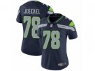 Women Nike Seattle Seahawks #78 Luke Joeckel Vapor Untouchable Limited Steel Blue Team Color NFL Jersey