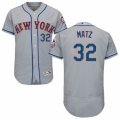 Mens Majestic New York Mets #32 Steven Matz Grey Flexbase Authentic Collection MLB Jersey