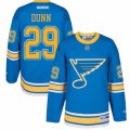 Mens Reebok St. Louis Blues #29 Vince Dunn Authentic Blue 2017 Winter Classic NHL Jersey