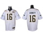 2016 Pro Bowl Nike Seattle Seahawks #16 Tyler Lockett white jerseys(Elite)