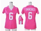Nike Women New York Jets #6 Mark Sanchez pink jerseys[draft him ii top]