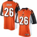 Mens Nike Cincinnati Bengals #26 Josh Shaw Limited Orange Alternate NFL Jersey