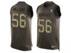 Mens Nike Baltimore Ravens #56 Tim Williams Limited Green Salute to Service Tank Top NFL Jersey