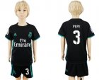2017-18 Real Madrid 3 PEPE Away Youth Soccer Jersey