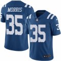 Mens Nike Indianapolis Colts #35 Darryl Morris Limited Royal Blue Rush NFL Jersey