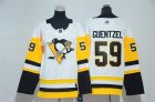 Penguins #59 Jake Guentzel White Youth Adidas Jersey