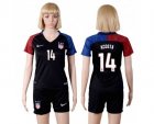 Womens USA #14 Acosta Away Soccer Country Jersey
