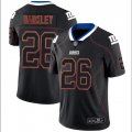 Nike Giants #26 Saquon Barkley Black Shadow Legend Limited Jersey