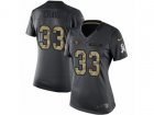 Women Nike San Francisco 49ers #33 Roger Craig Limited Black 2016 Salute to Service NFL Jersey