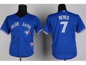 Youth Toronto Blue Jays #7 Jose Reyes Blue Jerseys