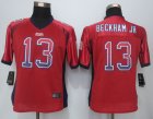 Women Nike New York Giants #13 Beckham jr Red Jerseys(Drift Fashion)