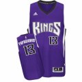 Mens Adidas Sacramento Kings #13 Georgios Papagiannis Swingman Purple Road NBA Jersey