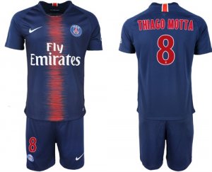 2018-19 Paris Saint-Germain 8 THIAGO MOTTA Home Soccer Jersey